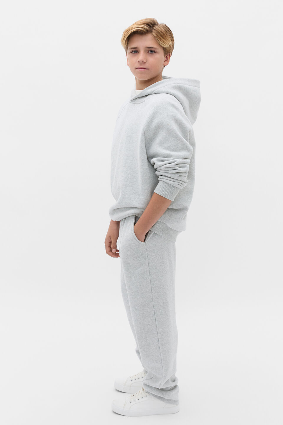 Tapered Track Pant  Mid Grey Marle