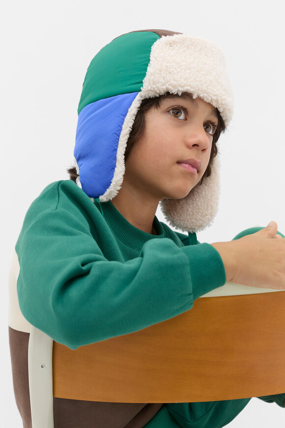 Colourblock Trapper  Blue Multi  hi-res
