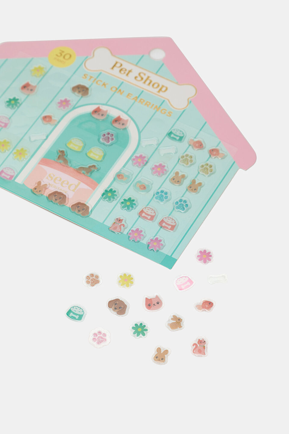 Pet Shop Stick on Earrings  Multi