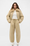Cotton Blend Knit Top  Coconut Cream  hi-res