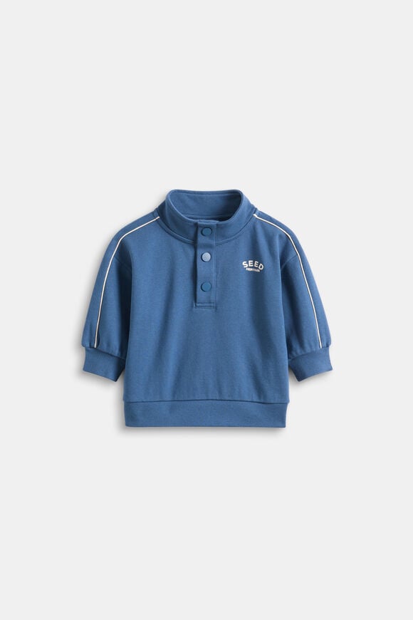 Logo Snap Sweat  Washed Navy  hi-res