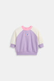 Colourblock Logo Sweat  Lilac  hi-res