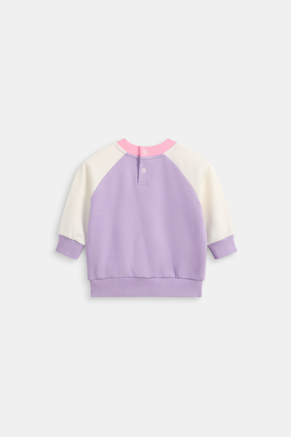 Colourblock Logo Sweat  Lilac