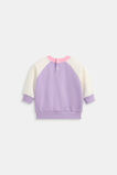 Colourblock Logo Sweat  Lilac  hi-res
