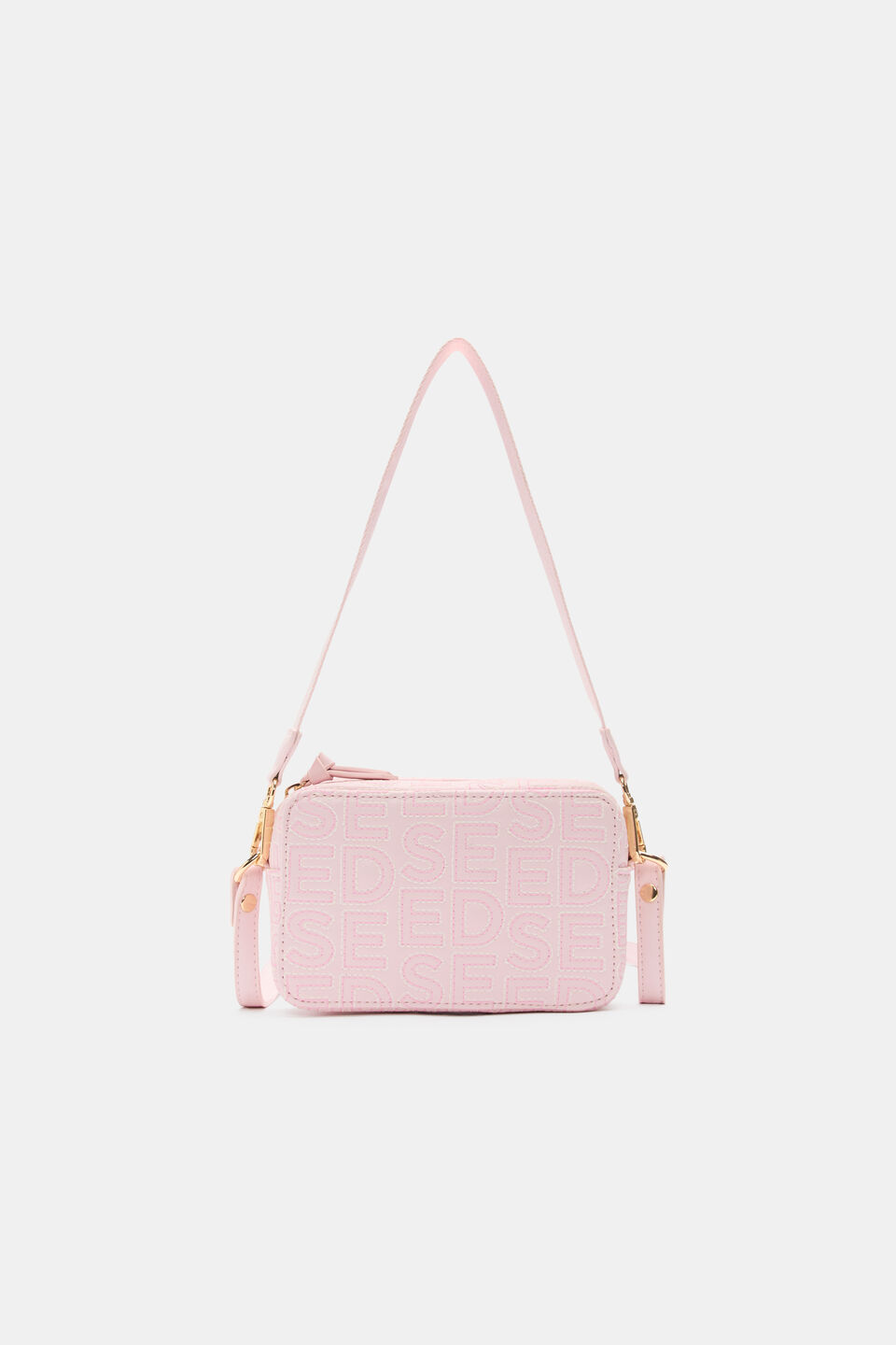 Embroidered Logo Camera Bag  Pink Lemonade