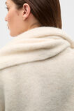 Alpaca Blend Scarf Cardigan  Vanilla Cream Marle  hi-res