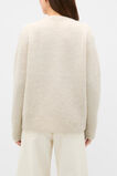 Alpaca Blend Scarf Cardigan  Vanilla Cream Marle  hi-res