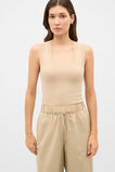 Boucle Knit Tank  Cashew Cream  hi-res