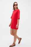 Knitted Relaxed Tee Dress  Chilli Red  hi-res