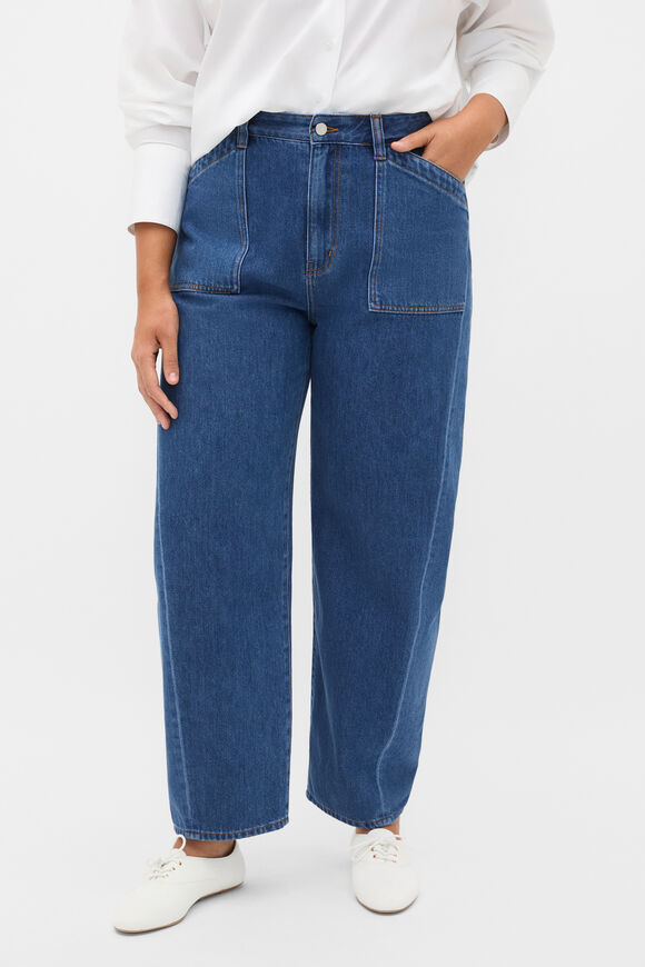 Barrel Leg Pocket Jean  Heritage Wash  hi-res