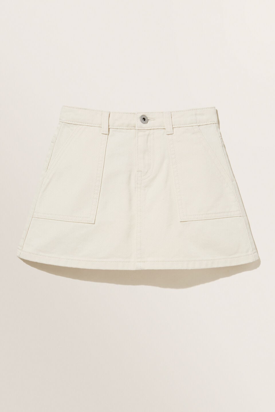 Denim Skirt  Vintage White Wash