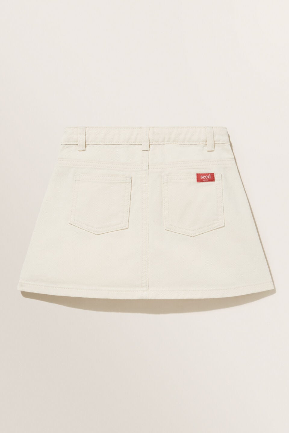 Denim Skirt  Vintage White Wash