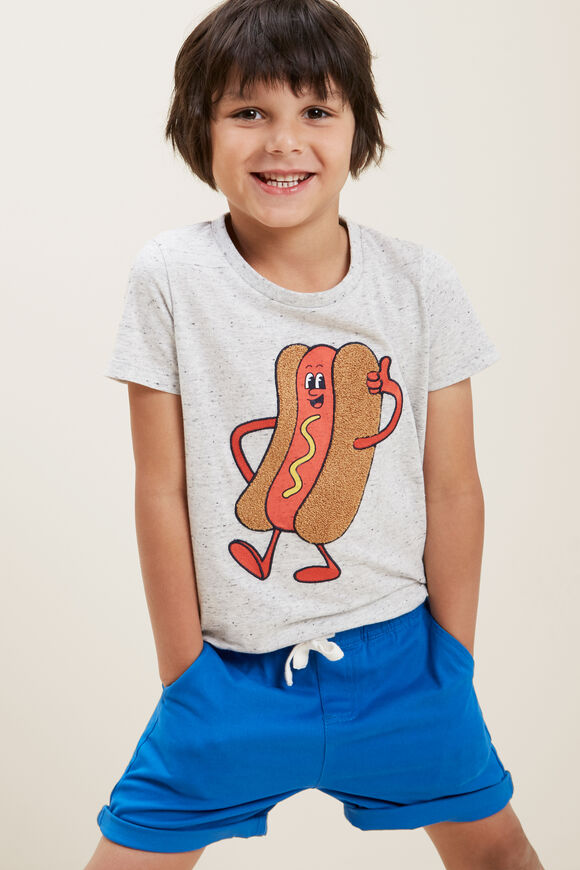 Chenille Hot Dog Tee  Cloudy Marle  hi-res