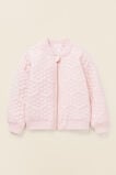 Quilted Daisy Bomber  Dusty Rose  hi-res