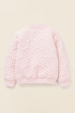 Quilted Daisy Bomber  Dusty Rose  hi-res
