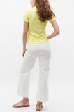 Rib Button Through Top  Lemongrass  hi-res