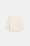 Floral Cable Knit Sweater  Classic Cream  hi-res
