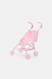 Gingham Doll Pram  Multi  hi-res