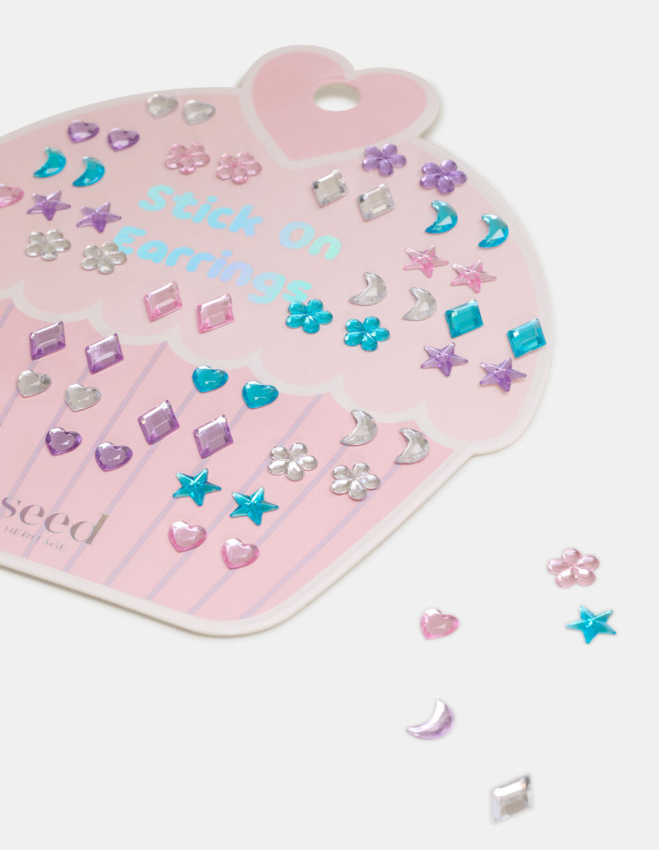 Cupcake Stick On Earrings  Multi
