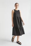 Core Linen Midi Dress  Black  hi-res