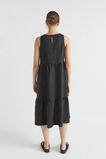 Core Linen Midi Dress  Black  hi-res