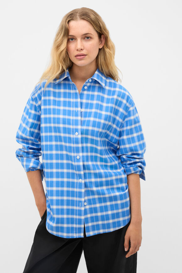 Cotton Check Shirt  Blue Haven Check  hi-res