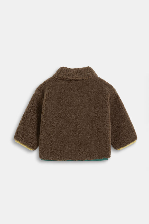 Contrast Teddy Jacket  Cacao  hi-res