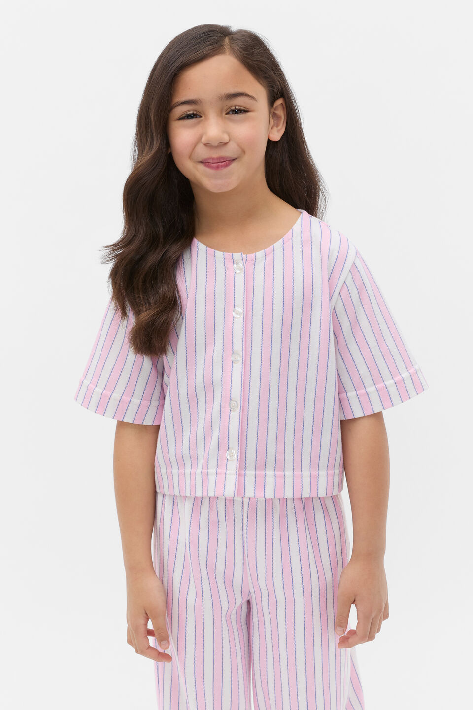 Striped Top  Candy Pink