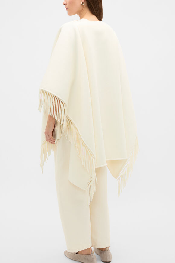 Fringe Cape  Cloud Cream  hi-res