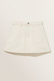Denim Skirt  Vintage White Wash  hi-res