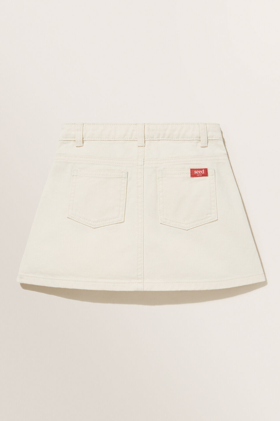 Denim Skirt  Vintage White Wash