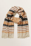 Stripe Scarf  Burnt Bronze  hi-res