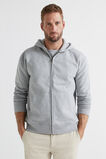 Full Zip Hooded Sweatshirt  Grey Marle  hi-res