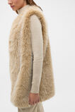 Faux Fur Gilet  Wheat Marle  hi-res