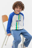 Logo Raglan Tee  Cobalt  hi-res