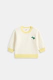 Contrast Rib Knit Sweater  Classic Cream  hi-res