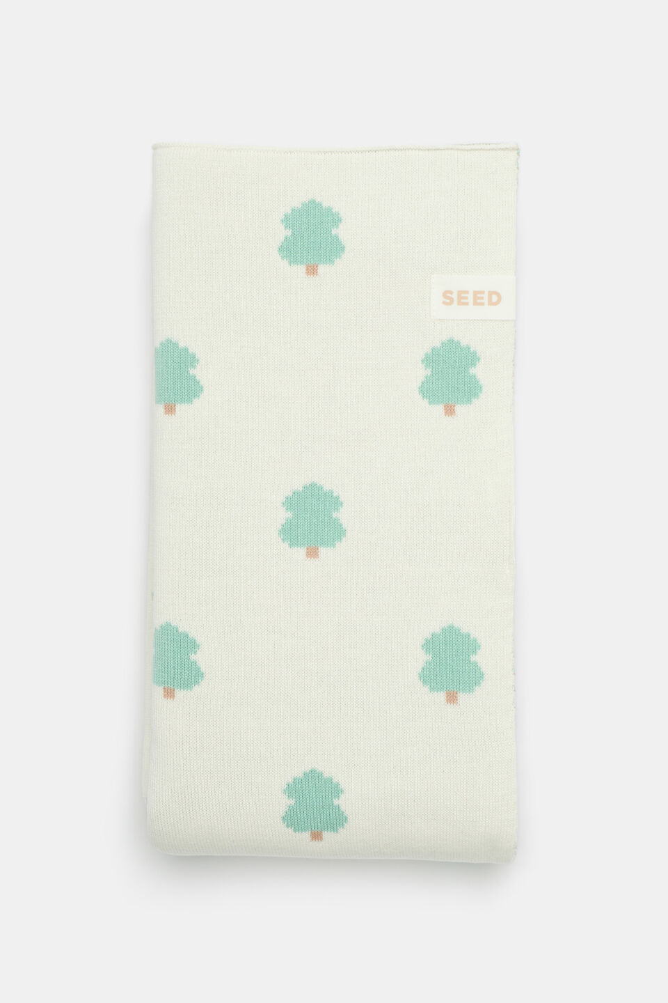 Jacquard Knit Blanket  Classic Cream