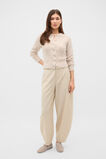 Alpaca Blend Fitted Cardigan  Cashew Cream Marle  hi-res