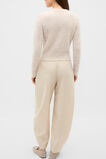 Alpaca Blend Fitted Cardigan  Cashew Cream Marle  hi-res