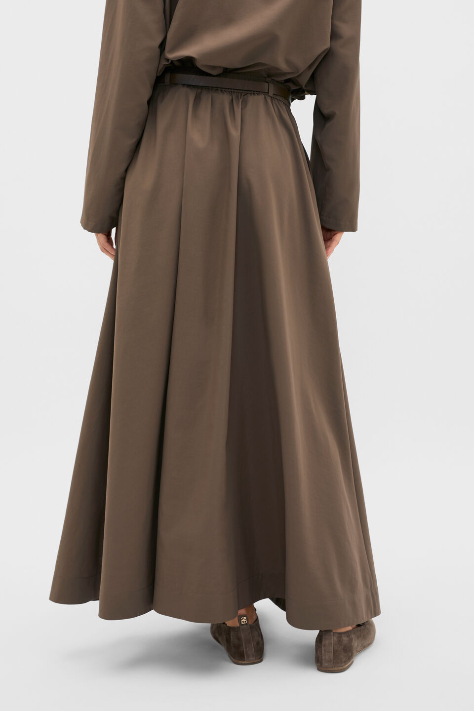 Parachute Voluminous Skirt  Chestnut