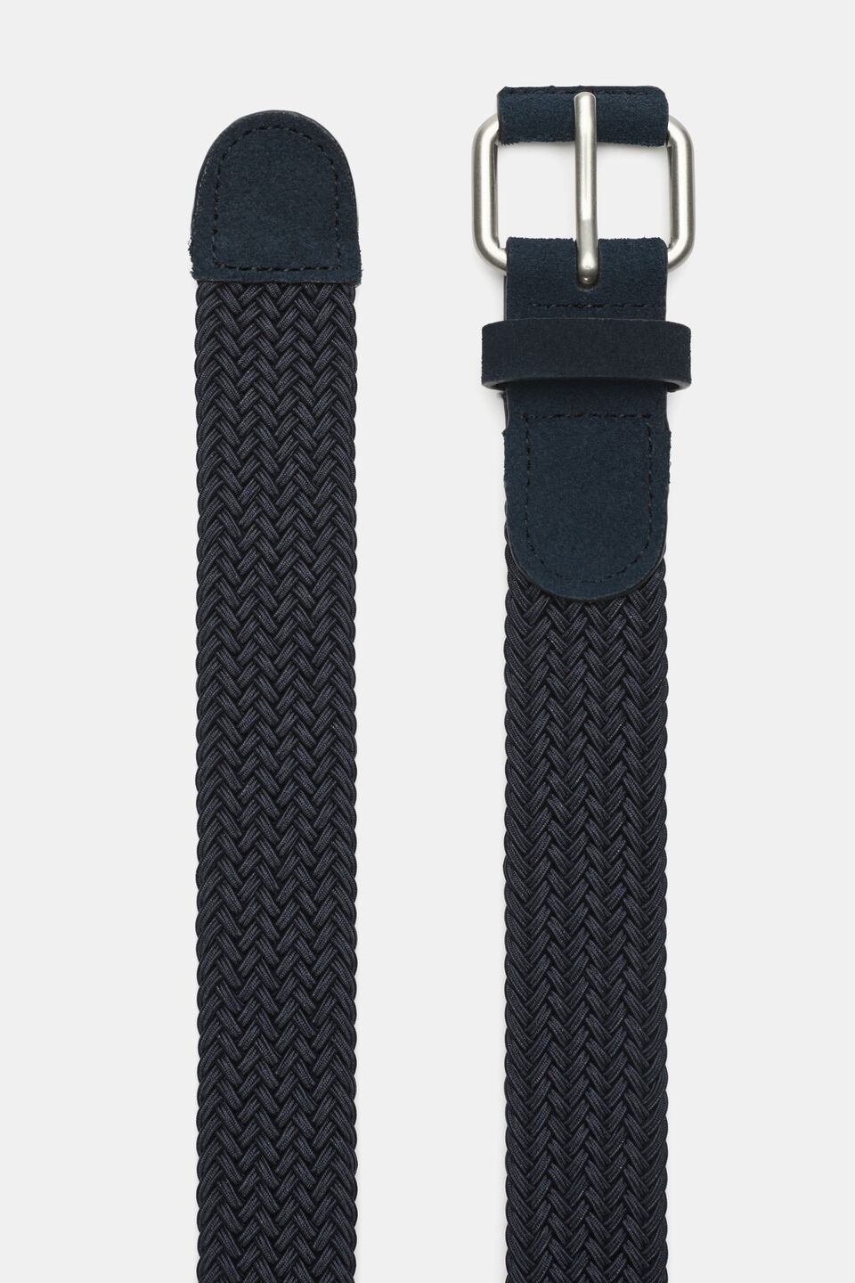 Braided Elastic Belt  Midnight Blue