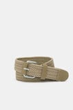 Braided Elastic Belt  Putty  hi-res