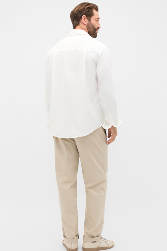 Drapey Twill Shirt  Off White  hi-res