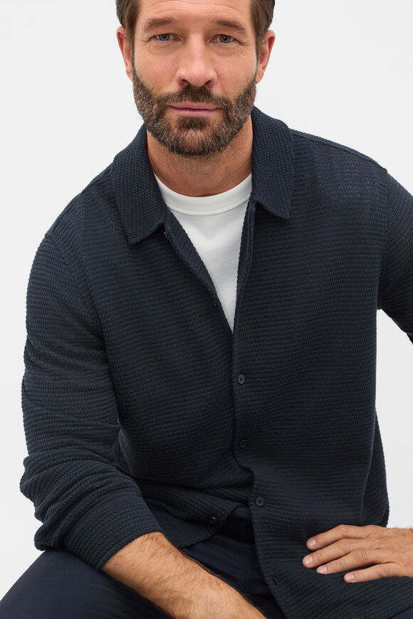 Textured Shirt  Midnight Blue  hi-res