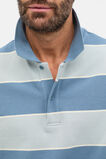 Stripe Pique Polo  Ocean Blue Stripe  hi-res