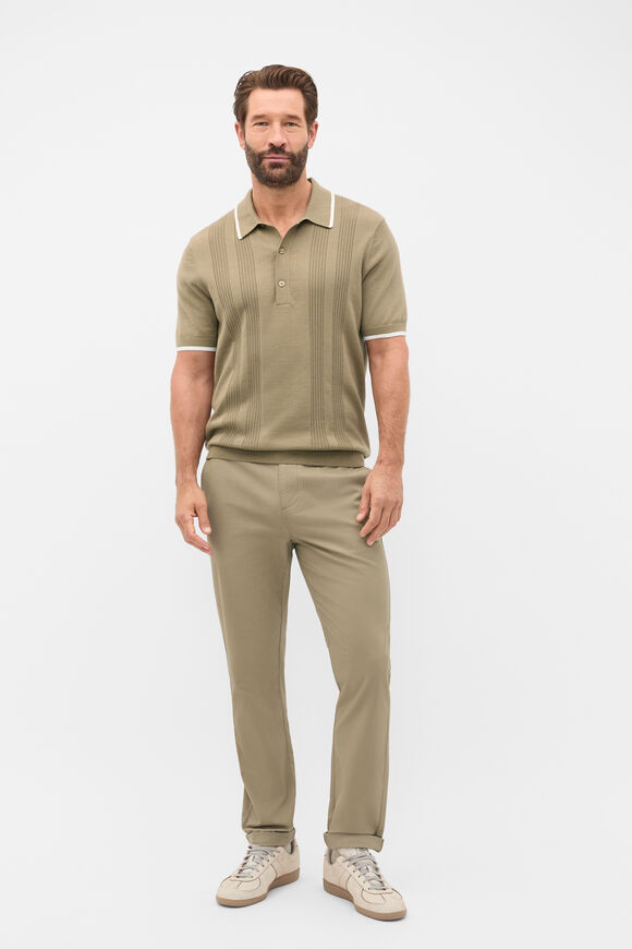Cotton Rib Polo  Putty  hi-res