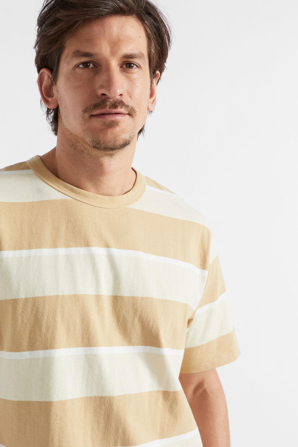 Classic Stripe Tee  Sand Stripe