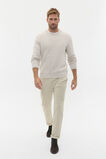Wool Blend Cable Knit  Cool Stone Marle  hi-res
