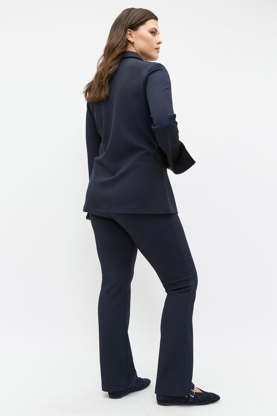 Compact Rib Polo Top  Twilight Blue