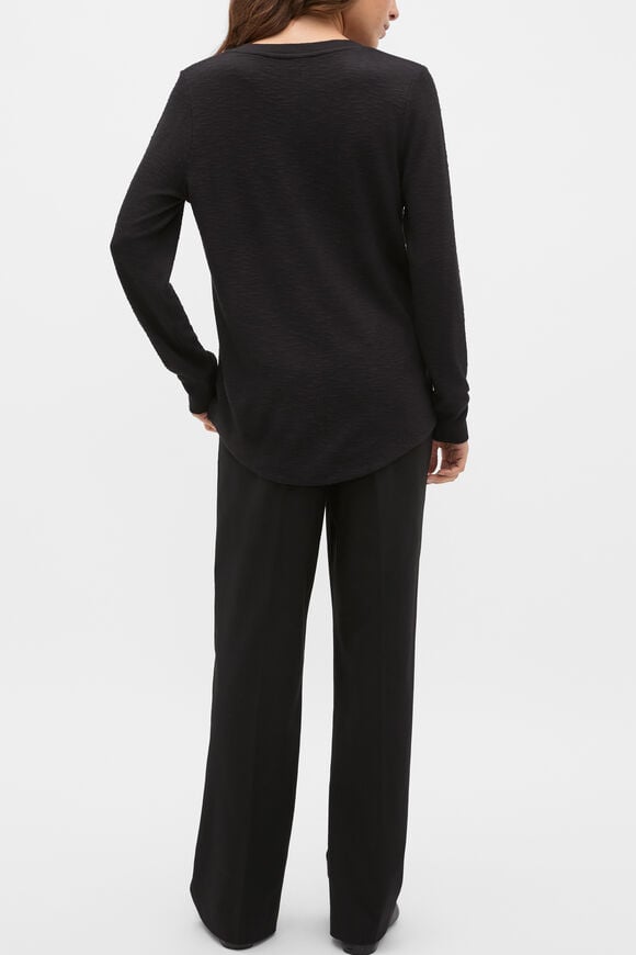 Supersoft V Neck Top  Black  hi-res